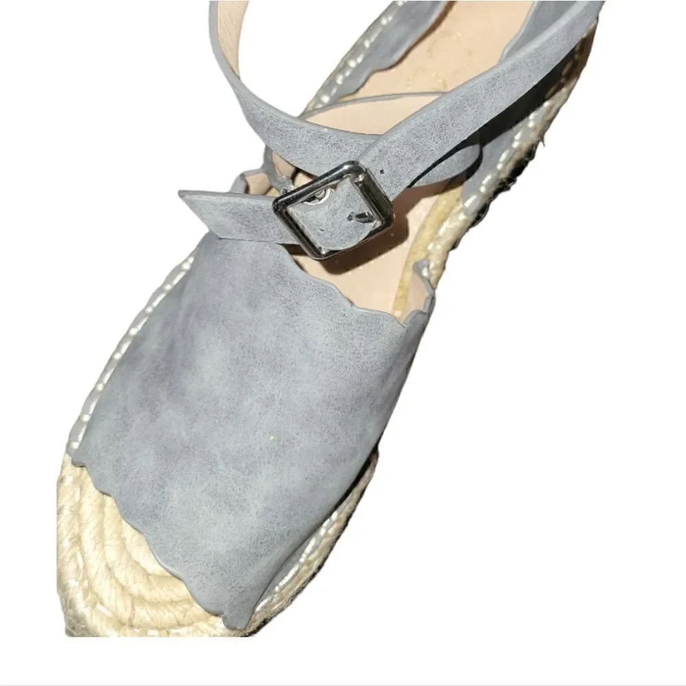 Ccocci Shoes Grey Espadrille Wedges Wedge Sandals 9